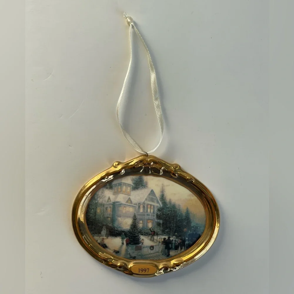 Hallmark Thomas Kinkade Victorian Christmas Ornament 1997 1st in Series w Box